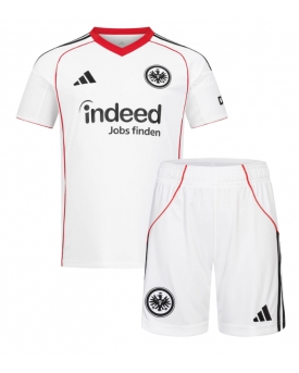 Eintracht Frankfurt Maglia Gara Trasferta Repliche 2025-26 Bambino Maniche Corte
